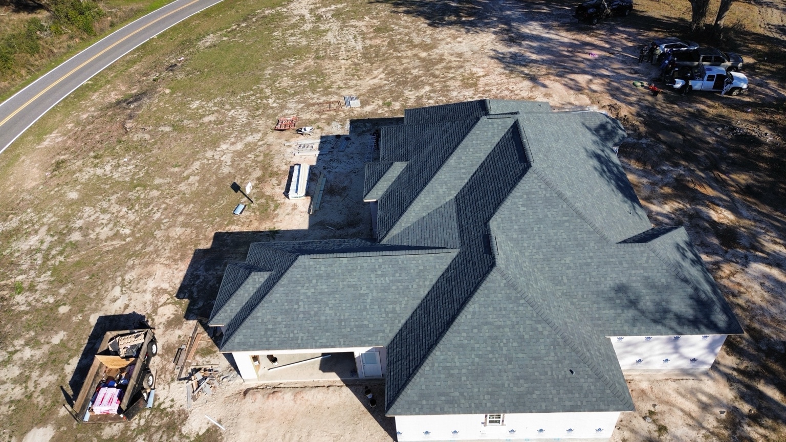 Roof installation project