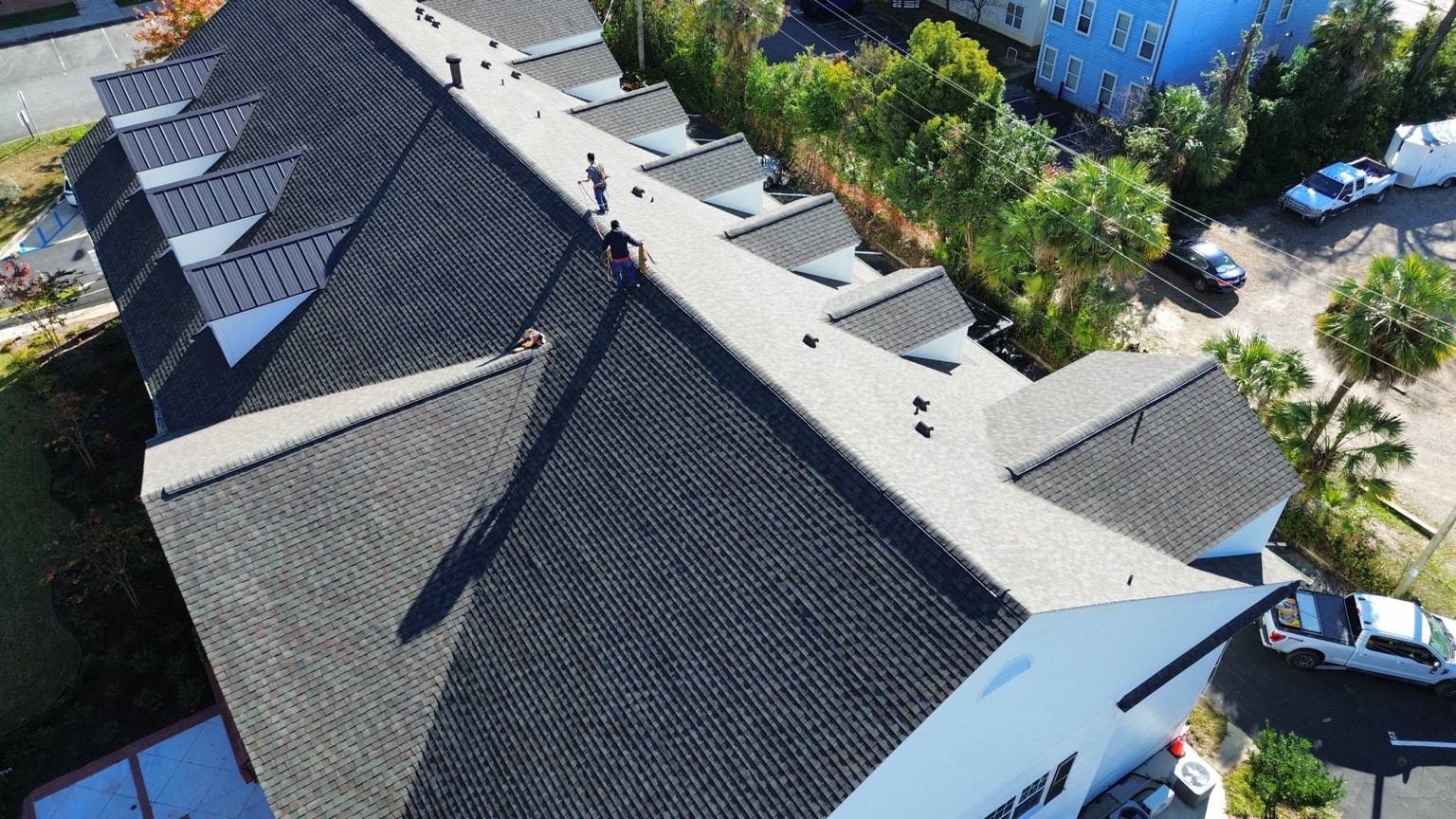 Large roofing project